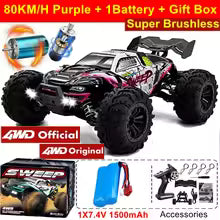 Voiture RC Drift 4WD 80 km/h LED