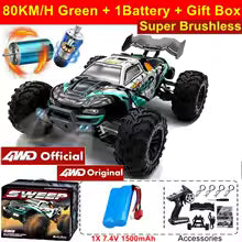 Voiture RC Drift 4WD 80 km/h LED