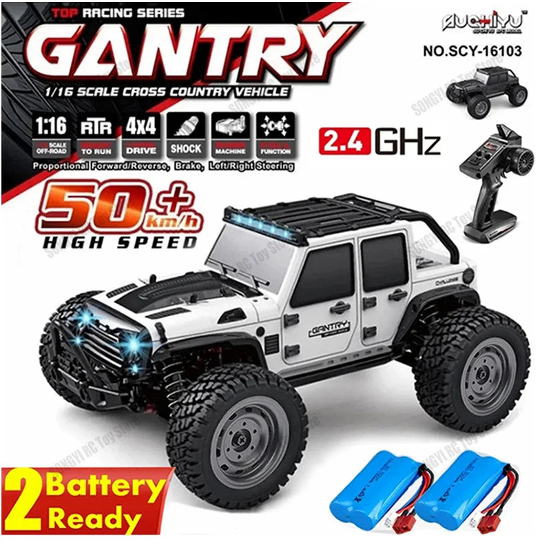 Voiture RC 1/16 4WD - Jusqu'à 80 km/h