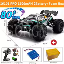Voiture RC 1/16 4WD - Jusqu'à 80 km/h