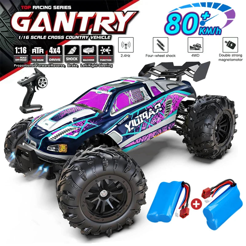 Voiture RC Drift 4WD 80 km/h LED