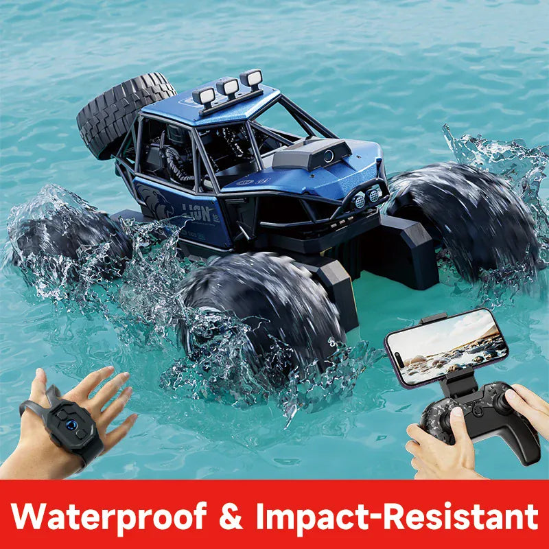 Voiture RC Amphibie Rocker Crawler 4x4 Caméra